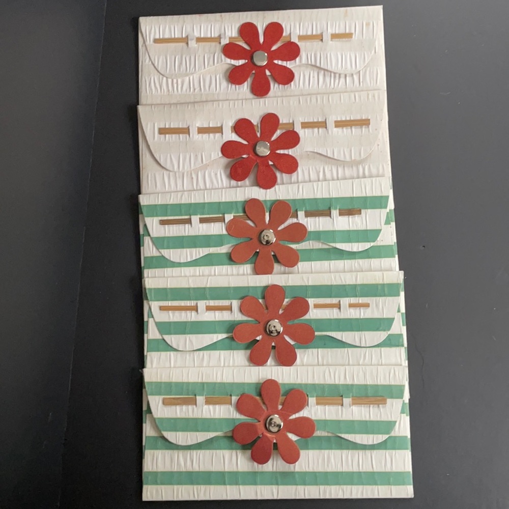 Money Holder Gift Cards 5 Brand New One of a Kind Envelope Hand Made